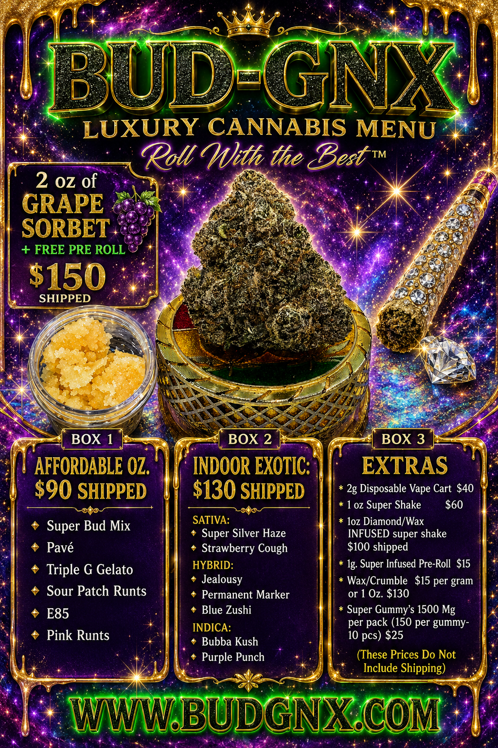 BUD-GNX Live Menu Order